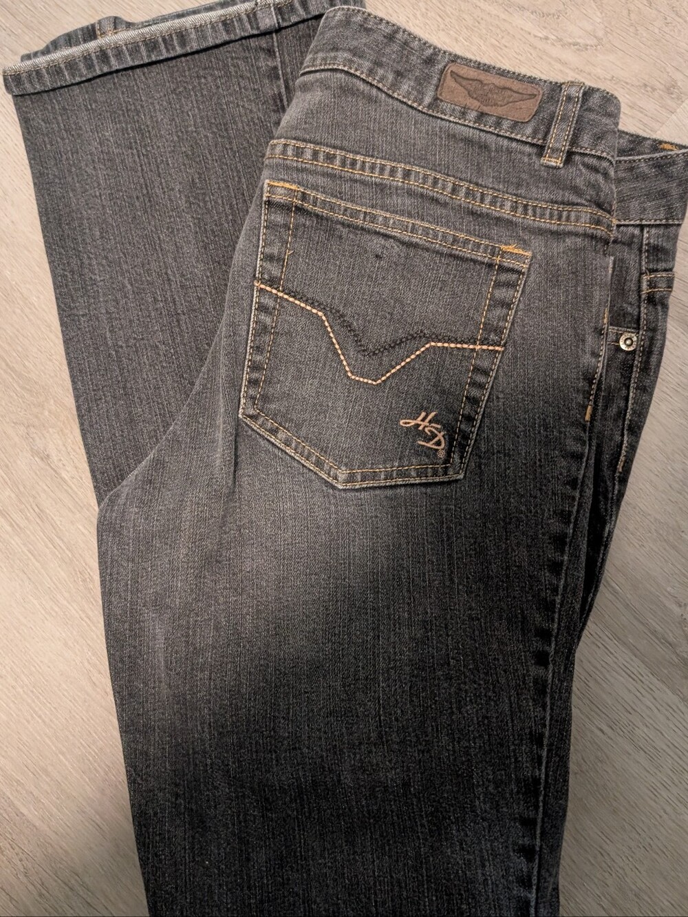 Harley Davidson Jeans (women's 8) Black/ Gray Jeans